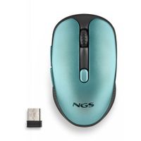 Miniatura 2 de RATON NGS EVO RUST OPTICO 1600DPI INALAMBRICO RECARGABLE AZUL TECLAS SILENCIOSAS