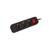 Miniatura 5 de REGLETA LANBERG 3 TOMAS SCHUKO CON PROTECION NEGRA 1.5M