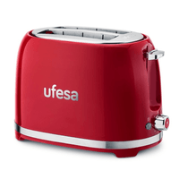 Miniatura 1 de TOSTADOR UFESA CLASSIC PINUP ROJO