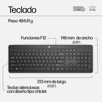 Miniatura 8 de C2710 WIRELESS KBD+MOUSE WHITE