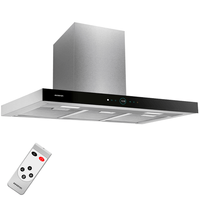 Miniatura 1 de CAMPANA CHIMENEA INFINITON CMPT-CLR92S ANCHO 90 CM INOX