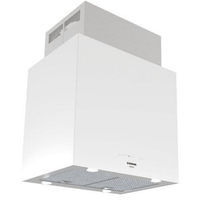 Miniatura 1 de CAMPANA ISLA NODOR ISLA CUBE GLASS WH. ANCHO 90 CM BLANCA