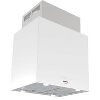 Miniatura 2 de CAMPANA ISLA NODOR ISLA CUBE GLASS WH. ANCHO 90 CM BLANCA