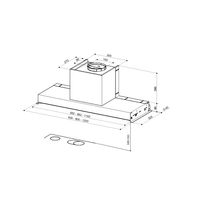 Miniatura 3 de CAMPANA INTEGRABLE MEPAMSA SECRET 90 INOX ANCHO 90 CM