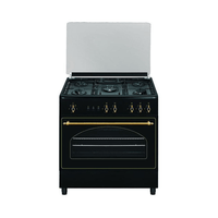 Miniatura 1 de COCINA DE GAS VITROKITCHEN RU9060B 5 ZONAS COCCION NEGRA