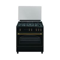 Miniatura 2 de COCINA DE GAS VITROKITCHEN RU9060B 5 ZONAS COCCION NEGRA