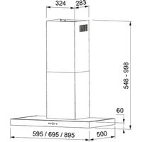 Miniatura 3 de CAMPANA CHIMENEA MEPAMSA SILUETA XLA 90 BLANCA ANCHO 90 CM BLANCA