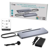 Miniatura 4 de I-TEC USB-C ERGO DOCK + CHARGER 3X LCD + CHARGER 100W (BUNDL E)