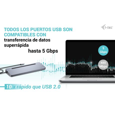 I-TEC USB-C ERGO DOCK + CHARGER 3X LCD + CHARGER 100W (BUNDL E) - Imagen 8 de 10 I-TEC USB-C ERGO DOCK + CHARGER 3X LCD + CHARGER 100W (BUNDL E) - Imagen 8 de 10