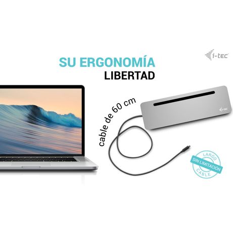 I-TEC USB-C ERGO DOCK + CHARGER 3X LCD + CHARGER 100W (BUNDL E) - Imagen 9 de 10 I-TEC USB-C ERGO DOCK + CHARGER 3X LCD + CHARGER 100W (BUNDL E) - Imagen 9 de 10