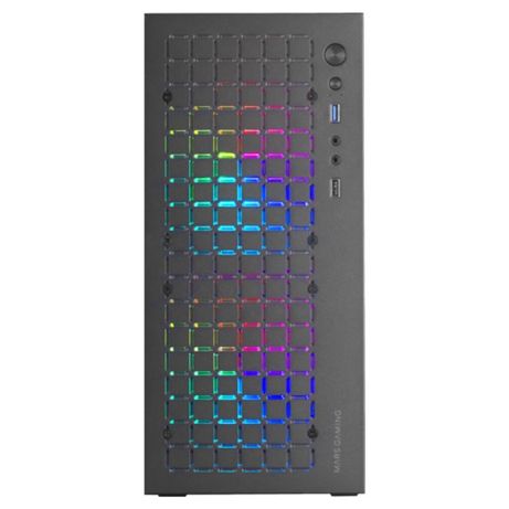CAJA COMPACTA MICROATX MARS GAMING MC-CORE BLACK FRONTAL METAL-MESH CON 2 VENTILADORES FRGB 120mm VENTANA LATERAL COMPLETA SIN FUENTE DE ALIENTACION - Imagen 2 de 2 CAJA COMPACTA MICROATX MARS GAMING MC-CORE BLACK FRONTAL METAL-MESH CON 2 VENTILADORES FRGB 120mm VENTANA LATERAL COMPLETA SIN FUENTE DE ALIENTACION - Imagen 2 de 2