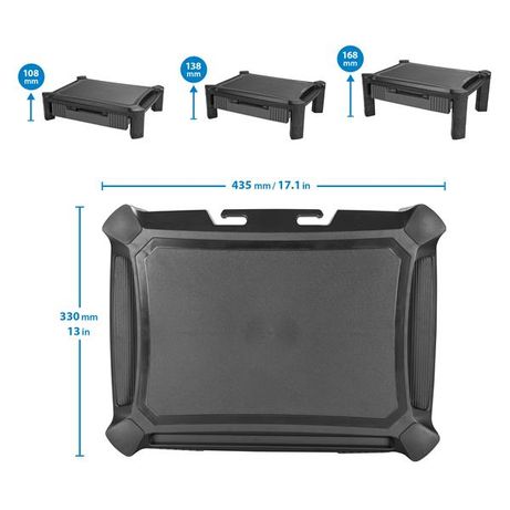 BASE SOPORTE MONITOR 13"/32" STARTECH REGULABLE EN ALTURA MAS CAJON - Imagen 8 de 8 BASE SOPORTE MONITOR 13"/32" STARTECH REGULABLE EN ALTURA MAS CAJON - Imagen 8 de 8