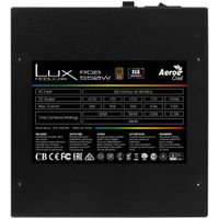Miniatura 4 de FUENTE ALIMENTACION 550W AEROCOOL LUX 550M RGB 120MM 80+ BRONZE