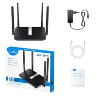 Miniatura 7 de ROUTER INAL. CUDY 4 PUERTOS LT500 MESH DUALBAND AC1200 4G