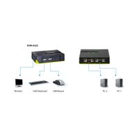 Miniatura 8 de CONMUTADOR 2 PCS KVM LEVEL ONE VGA USB KVM-0222