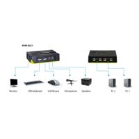 Miniatura 9 de CONMUTADOR 2 PCS KVM LEVEL ONE VGA USB KVM-0221