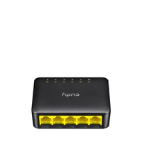 Miniatura 1 de SWITCH 5 PUERTOS 10/100/1000 CUDY GS105D NEGRO