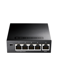 Miniatura 1 de SWITCH 5 PUERTOS 10/100/1000 CUDY GS105 NEGRO