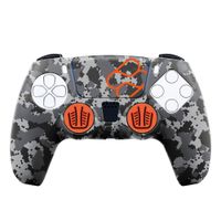 Miniatura 3 de PROTECTOR SILICONA + GRIPS CAMO DIGITAL BLACK FR-TEC | PS5