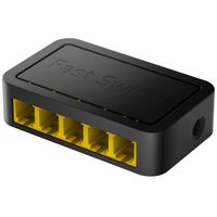 Miniatura 3 de SWITCH 5 PUERTOS 10/100 CUDY FS105D NEGRO