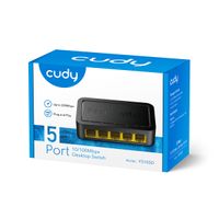 Miniatura 4 de SWITCH 5 PUERTOS 10/100 CUDY FS105D NEGRO