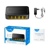 Miniatura 5 de SWITCH 5 PUERTOS 10/100 CUDY FS105D NEGRO