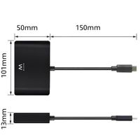 Miniatura 4 de DOCK UNIVERSAL EWENT EW9827 USB-C A HDMI/VGA/RJ45/USB