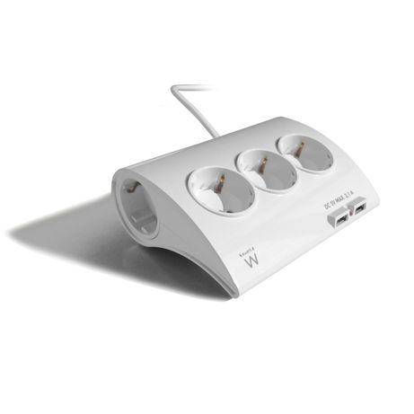 REGLETA 5 TOMAS EWENT EW3935 +2 USB - Imagen 2 de 6 REGLETA 5 TOMAS EWENT EW3935 +2 USB - Imagen 2 de 6