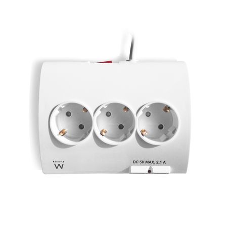 REGLETA 5 TOMAS EWENT EW3935 +2 USB - Imagen 5 de 6 REGLETA 5 TOMAS EWENT EW3935 +2 USB - Imagen 5 de 6
