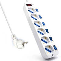 Miniatura 1 de REGLETA 6 TOMAS CON INTERRUPTOR EWENT EW3932-5M
