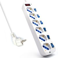Miniatura 2 de REGLETA 6 TOMAS CON INTERRUPTOR EWENT EW3932-3M