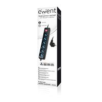 Miniatura 3 de REGLETA 6 TOMAS EWENT EW3924 CON INTERRUPTOR
