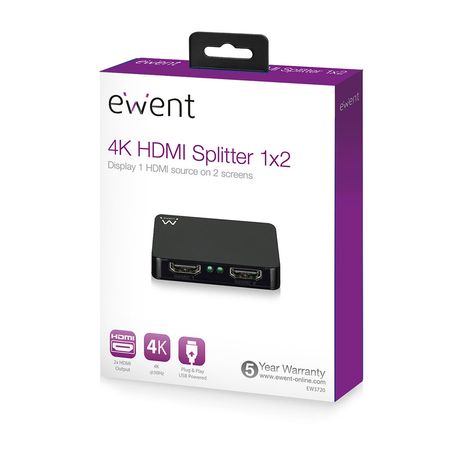 SPLITTER HDMI 4K EWENT EW3720 - Imagen 5 de 5 SPLITTER HDMI 4K EWENT EW3720 - Imagen 5 de 5