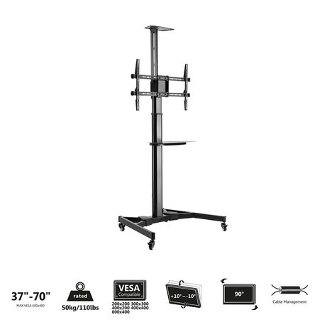 Soporte Movil Suelo Monitores 37-70 Ewent EW1540 - Imagen 3 de 8 Soporte Movil Suelo Monitores 37-70 Ewent EW1540 - Imagen 3 de 8
