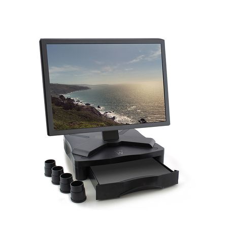 SOPORTE MONITOR EWENT CON AJUSTE ALTURA Y CAJON - Imagen 4 de 5 SOPORTE MONITOR EWENT CON AJUSTE ALTURA Y CAJON - Imagen 4 de 5
