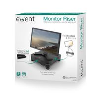 Miniatura 5 de SOPORTE MONITOR EWENT CON AJUSTE ALTURA Y CAJON