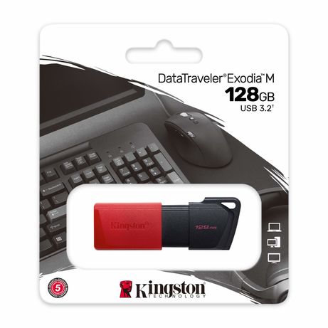 MEMORIA 128GB EXODIA KINGSTON USB 3.2 (BLACK + RED) - Imagen 4 de 6 MEMORIA 128GB EXODIA KINGSTON USB 3.2 (BLACK + RED) - Imagen 4 de 6