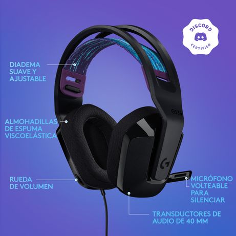 AURICULARES GAMING LOGITECH G335 - NEGRO - Imagen 10 de 15 AURICULARES GAMING LOGITECH G335 - NEGRO - Imagen 10 de 15