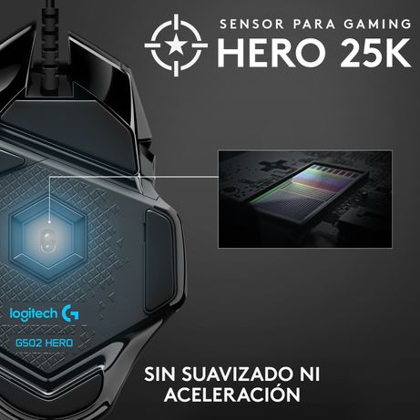 RATON GAMING LOGITECH G502 HERO | HIGH PERFORMANCE | 16000DPI - Imagen 15 de 21 RATON GAMING LOGITECH G502 HERO | HIGH PERFORMANCE | 16000DPI - Imagen 15 de 21