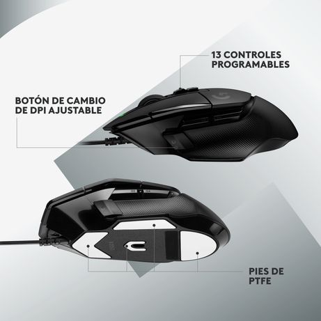 RATON GAMING LOGITECH G502 X - NEGRO - Imagen 6 de 8 RATON GAMING LOGITECH G502 X - NEGRO - Imagen 6 de 8