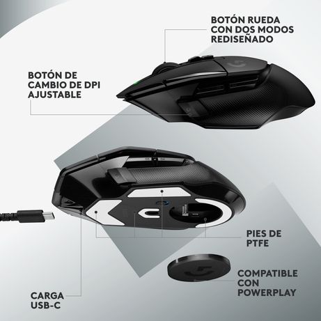RATON INALAMBRICO GAMING LOGITECH G G502 X LIGHTSPEED - NEGRO - Imagen 6 de 7 RATON INALAMBRICO GAMING LOGITECH G G502 X LIGHTSPEED - NEGRO - Imagen 6 de 7