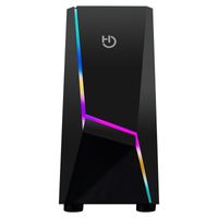 Miniatura 3 de CAJA SEMITORRE HIDITEC V20 NEGRA S/F VENTANA CRISTAL TEMPLADO USB3.0 ARGB