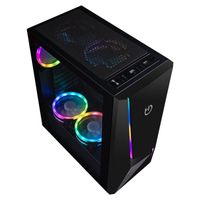 Miniatura 4 de CAJA SEMITORRE HIDITEC V20 NEGRA S/F VENTANA CRISTAL TEMPLADO USB3.0 ARGB