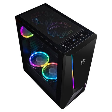 CAJA SEMITORRE HIDITEC V20 NEGRA S/F VENTANA CRISTAL TEMPLADO USB3.0 ARGB - Imagen 4 de 6 CAJA SEMITORRE HIDITEC V20 NEGRA S/F VENTANA CRISTAL TEMPLADO USB3.0 ARGB - Imagen 4 de 6