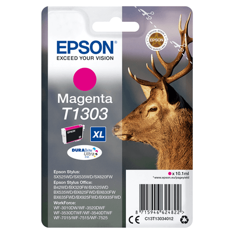 CARTUCHO EPSON MAGENTA T1303 C13T13034012 - Imagen 1 de 3 CARTUCHO EPSON MAGENTA T1303 C13T13034012 - Imagen 1 de 3