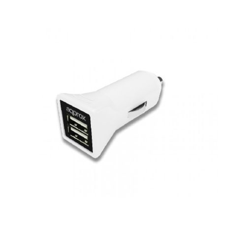 CARGADOR COCHE APPROX 2 USB 3.1A APPUSBCAR31W BLANCO - Imagen 2 de 7 CARGADOR COCHE APPROX 2 USB 3.1A APPUSBCAR31W BLANCO - Imagen 2 de 7