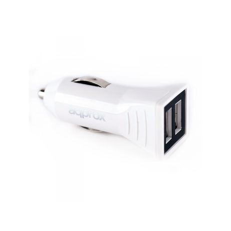 CARGADOR COCHE APPROX 2 USB 3.1A APPUSBCAR31W BLANCO - Imagen 4 de 7 CARGADOR COCHE APPROX 2 USB 3.1A APPUSBCAR31W BLANCO - Imagen 4 de 7