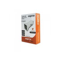 Miniatura 7 de CARGADOR COCHE APPROX 2 USB 3.1A APPUSBCAR31W BLANCO