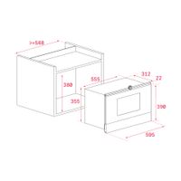 Miniatura 11 de HORNO MICROONDAS INTEGRABLE TEKA ML 8220 BIS L BK NEGRO 22 LITROS CON GRILL NEGRO