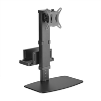 Miniatura 1 de AISENS Soporte De Mesa Eco Giratorio E Inclinable Para Monitor/tv Y Mini Pc 8kg De 17-32, Negro